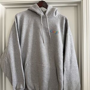 Port and Company Gray Hoodie with Google Logo Size XL